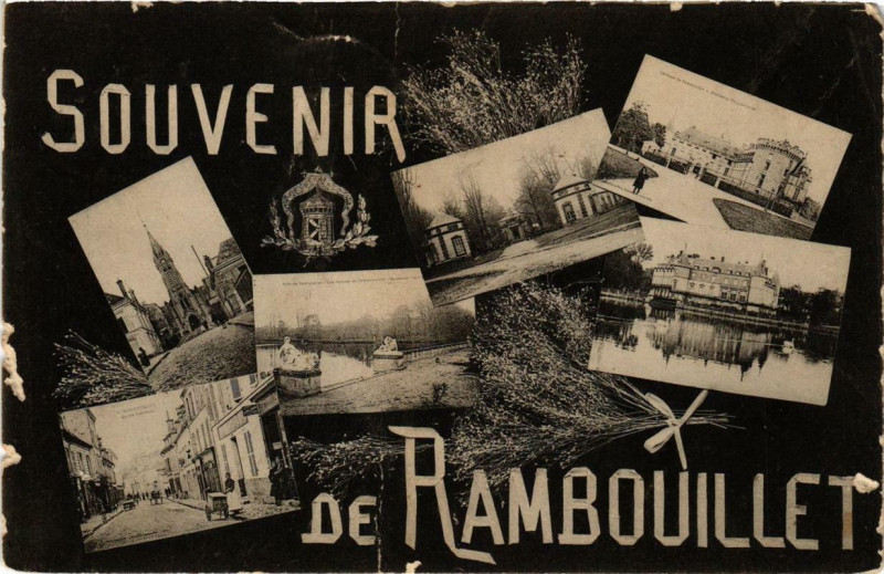 Carte postale ancienne Souvenir de Rambouillet à Rambouillet