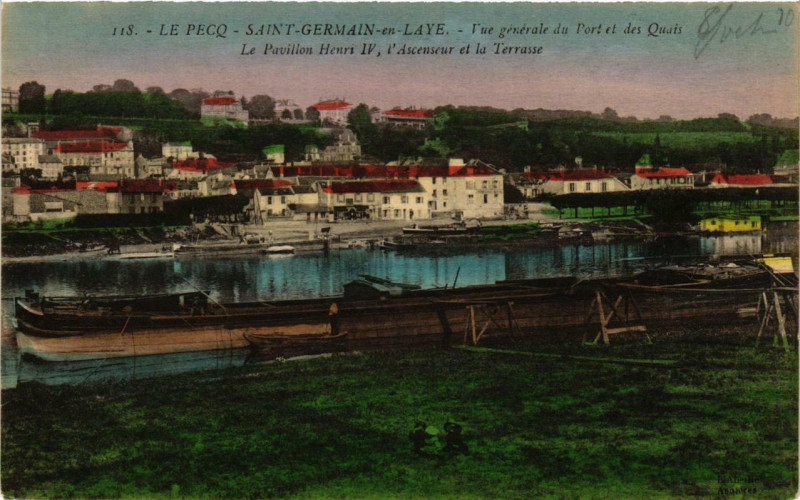 Carte postale ancienne Le Pecq Saint-Germain-en-Laye à Saint-Germain-en-Laye
