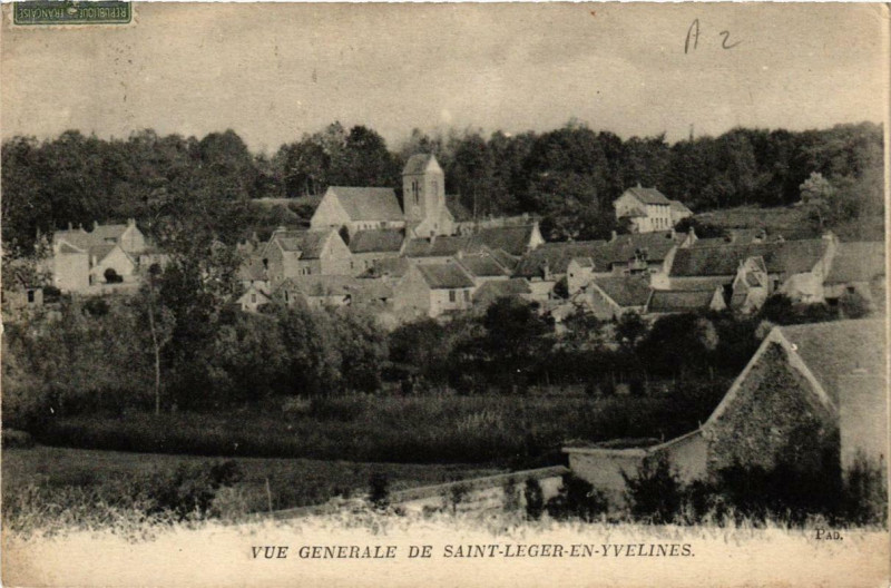 Carte postale ancienne Vue générale de Saint-Leger-en-Yvelines à Saint-Léger-en-Yvelines
