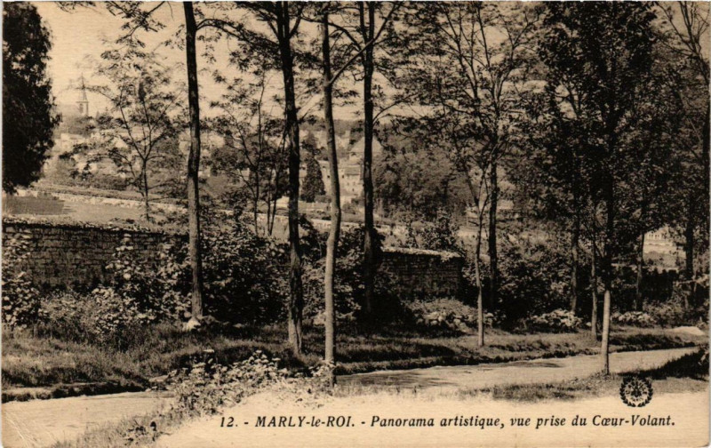 Carte postale ancienne Marly-le-Roi Panorama artistique, vue prise du Coeur-Volant à Marly-le-Roi