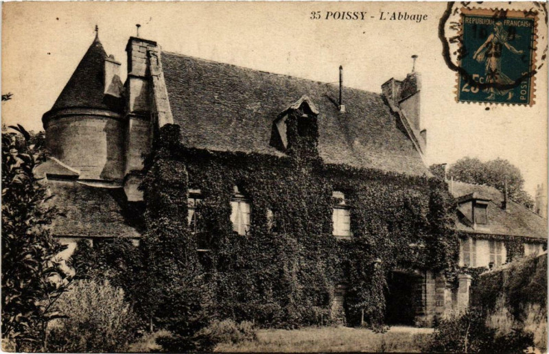 Carte postale ancienne Poissy L'Abbaye à Poissy