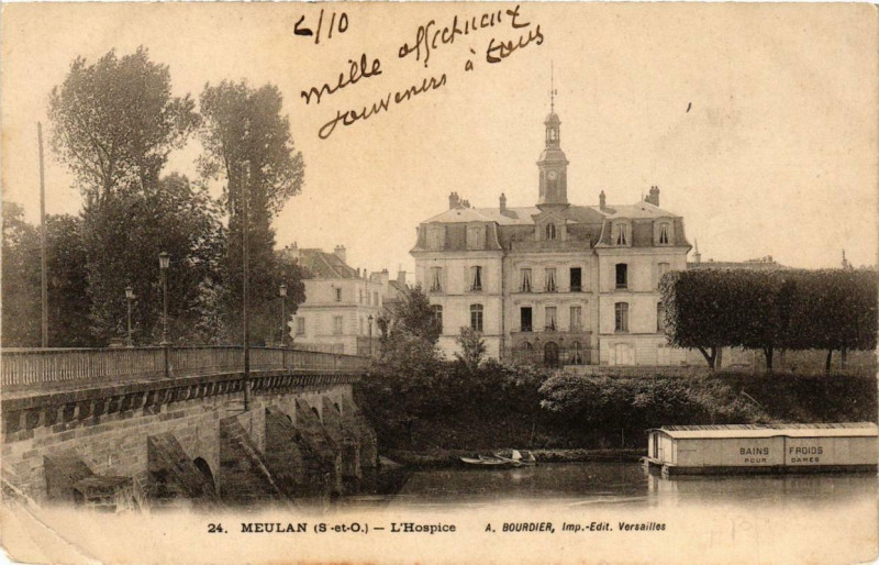 Carte postale ancienne Meulan L'Hospice