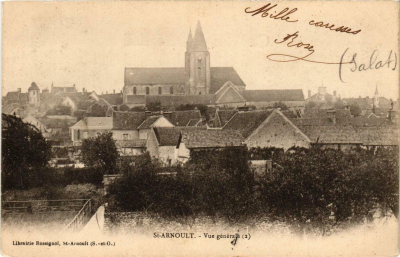Carte postale ancienne Saint-Arnoult Vue générale