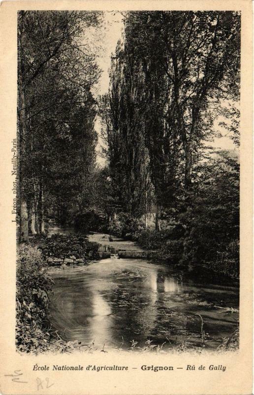 Carte postale ancienne Grignon Ru de Gally