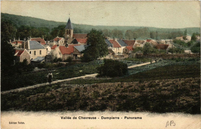 Carte postale ancienne Vallée de Chevreuse Dampierre - Panorama à Chevreuse
