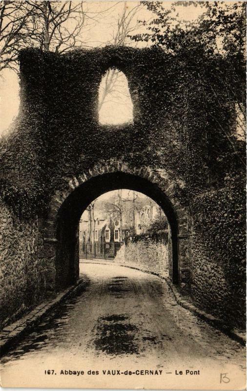 Carte postale ancienne Abbaye des Vaux-de-Cernay - Le Pont