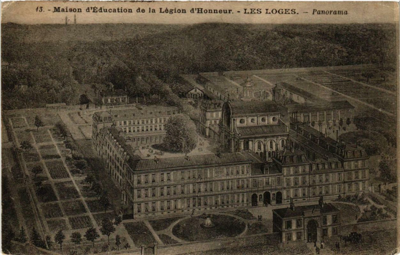Carte postale ancienne Les Loges Panorama