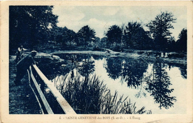 Carte postale ancienne Sainte-Genevieve-des-Bois L'Etang