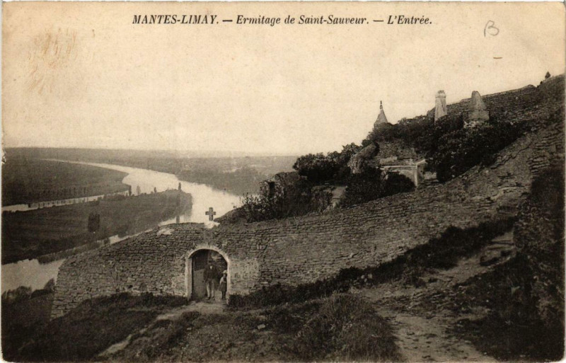 Carte postale ancienne Mantes-Limay Ermitage de Saint-Sauveur à Limay