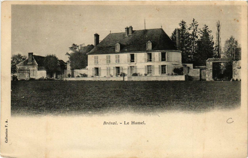Carte postale ancienne Breval Le Hamel à Bréval