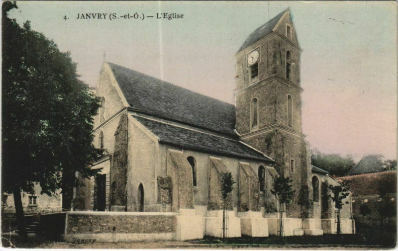 Carte postale ancienne Janvry L'Eglise