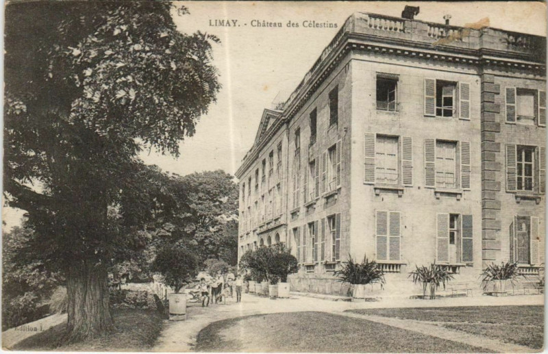 Carte postale ancienne Limay Chateau des Célestins à Limay