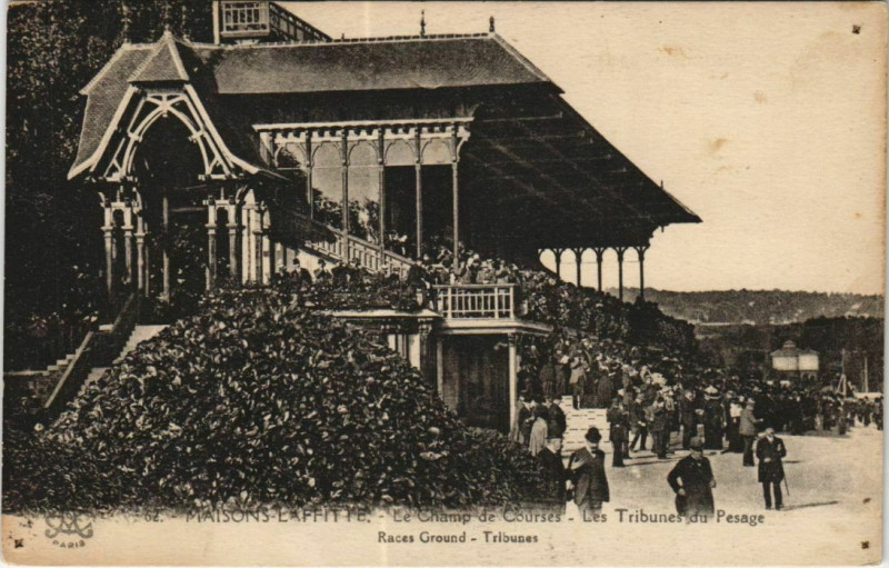 Carte postale ancienne Maisons-Laffitte Le Champ de Courses à Maisons-Laffitte