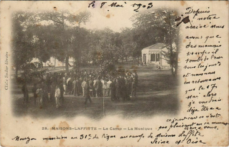 Carte postale ancienne Maisons-Laffitte Le Camp à Maisons-Laffitte