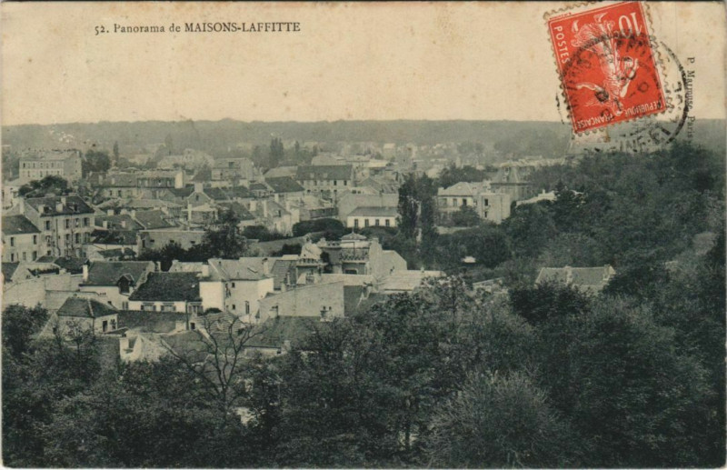 Carte postale ancienne Maisons-Laffitte Panorama à Maisons-Laffitte