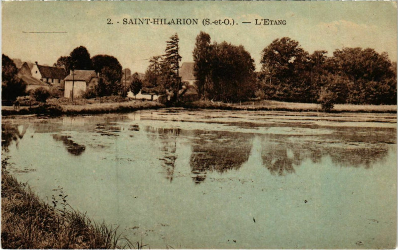 Carte postale ancienne Saint-Hilarion - L'Etang à Saint-Hilarion