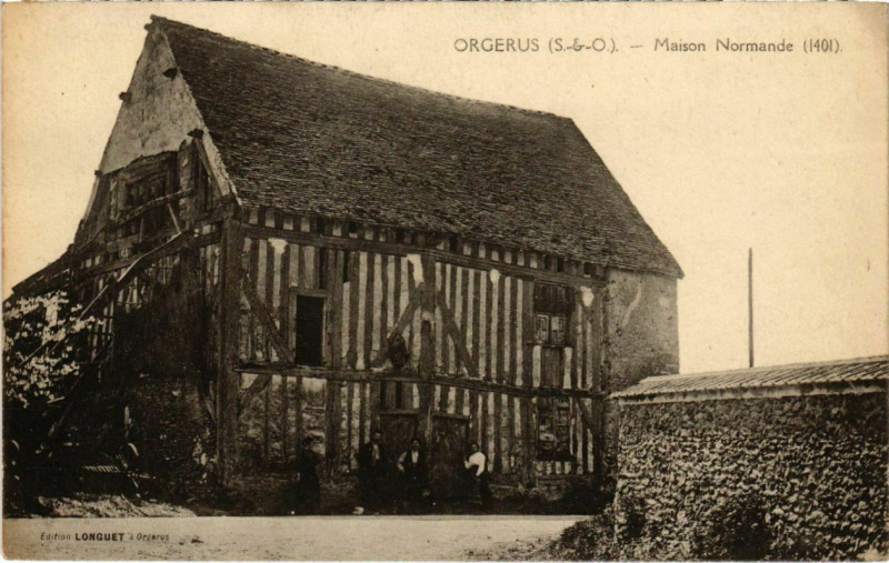 Carte postale ancienne Orgerus - Maison Normande à Orgerus