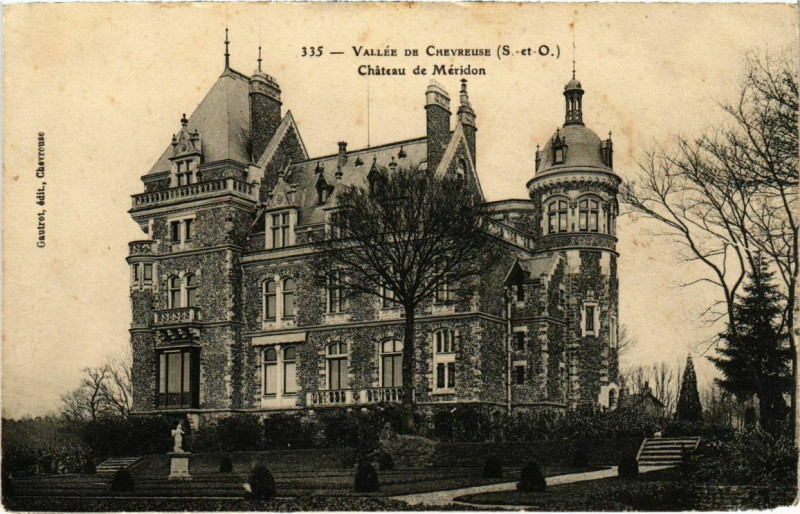 Carte postale ancienne Vallee de Chevreuse - Chateau de Meridon à Chevreuse