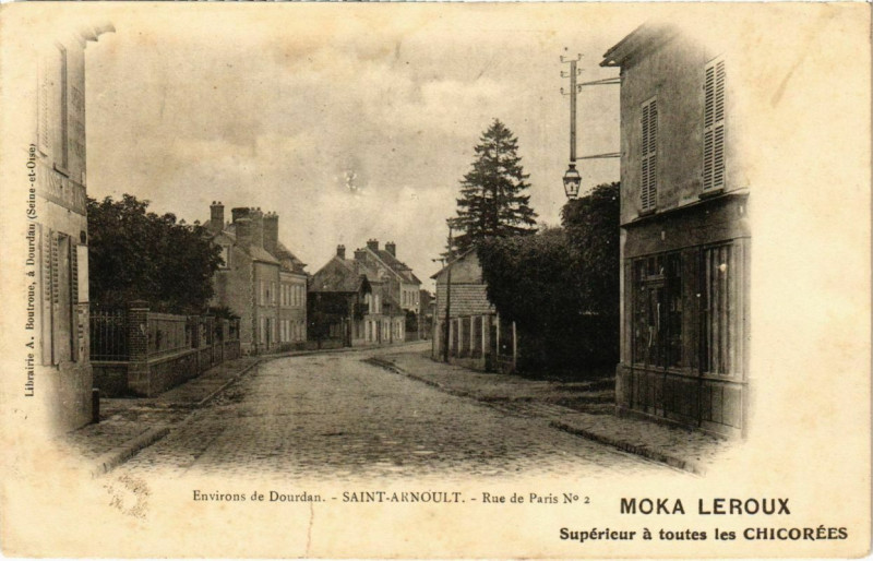 Carte postale ancienne Env. de Dourdan - Saint-Arnoult - Rue de Paris