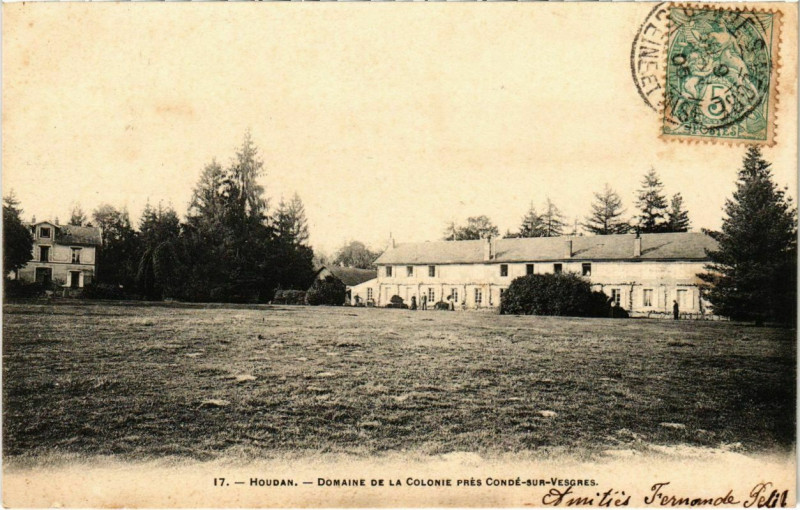 Carte postale ancienne Houdan - Domanie de la Colonie pres CONDÃ-sur-VESGREs à Houdan