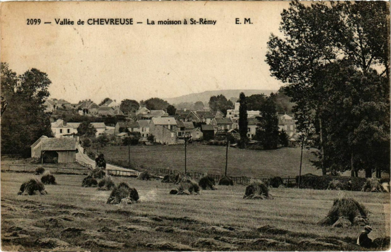 Carte postale ancienne VallÃ©e de Chevreuse - La Moisson a St-RÃMY à Chevreuse