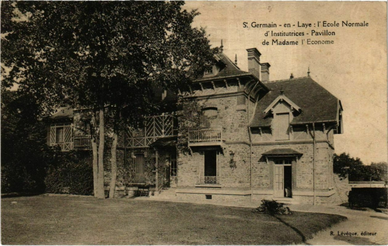 Carte postale ancienne Saint-Germain-en-Laye - L'Ãcole Normale d'Institutrices - Pavillon à Saint-Germain-en-Laye