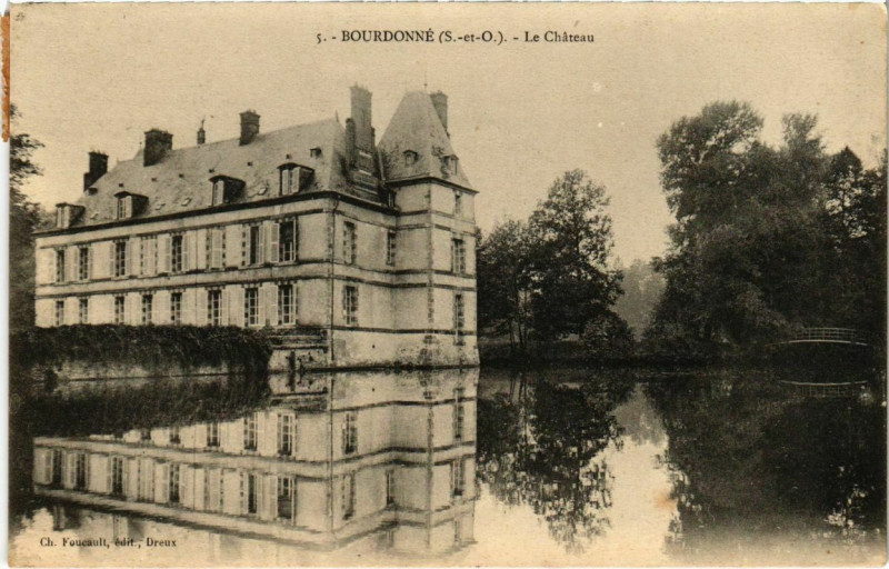 Carte postale ancienne Bourdonne - Le Chateau à Bourdonné