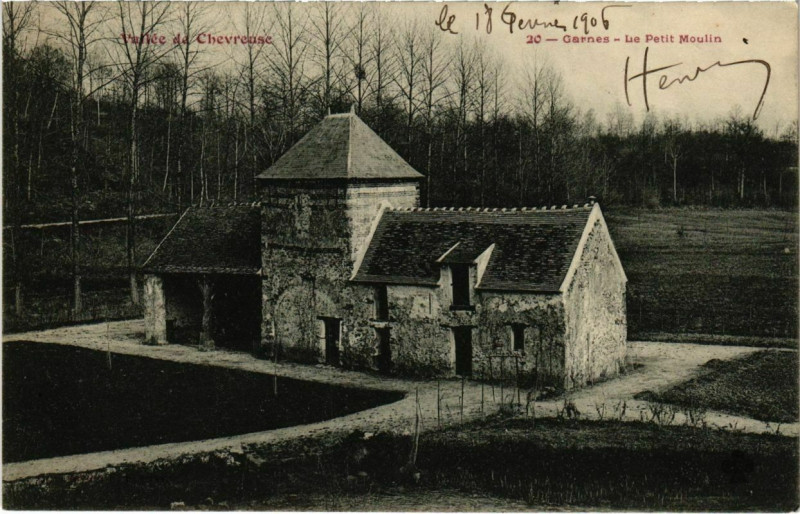 Carte postale ancienne Vallée de Chevreuse - Garnes - Le Petit Moulin à Chevreuse