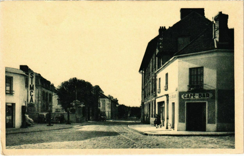 Carte postale ancienne Maule - Boulevard Paul-Barre à Maule