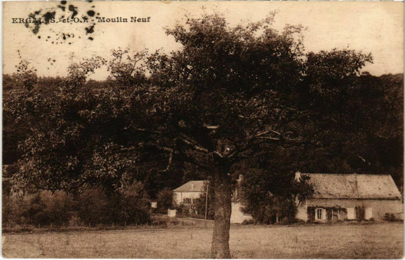 Carte postale ancienne Ergalys-et-Op - Moulin Neuf