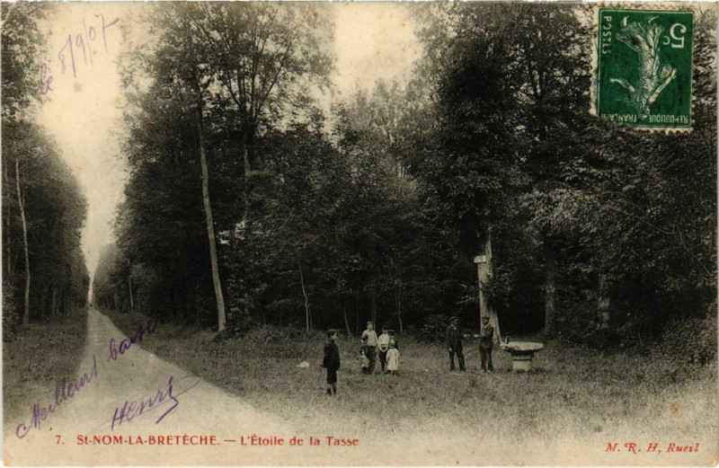 Carte postale ancienne L'Etoile de la Tasse à Saint-Nom-la-Bretèche