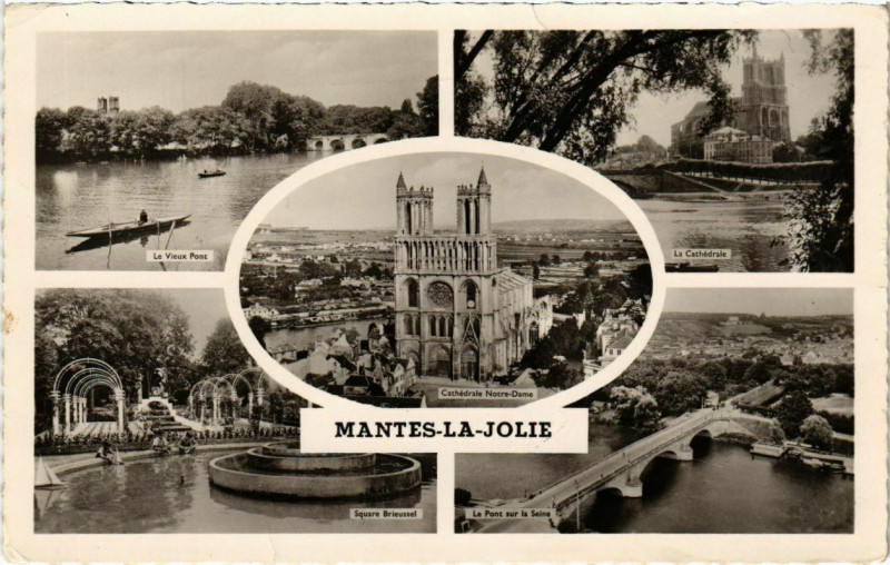 Carte postale ancienne Mantes-la-Jolie à Mantes-la-Jolie
