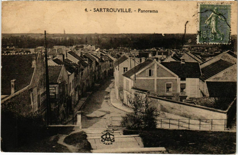 Carte postale ancienne Sartrouville - Panorama à Sartrouville