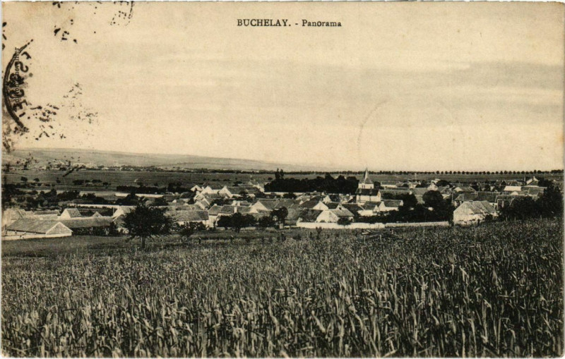 Carte postale ancienne Buchelay - Panorama à Buchelay