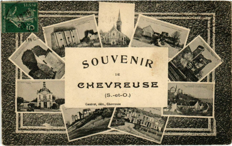Carte postale ancienne Souvenir de Chevreuse à Chevreuse