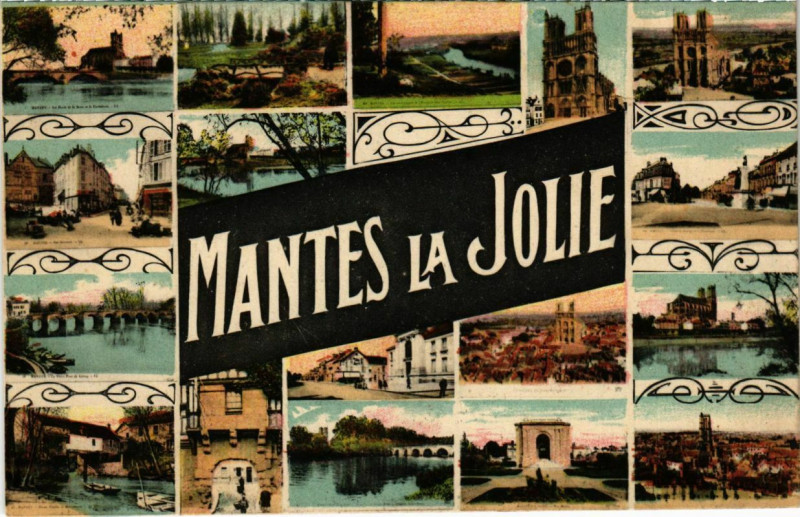 Carte postale ancienne Mantes-la-Jolie à Mantes-la-Jolie