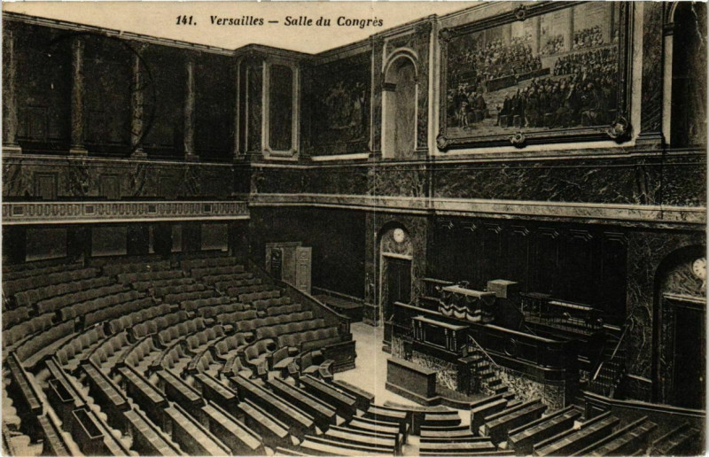 Carte postale ancienne Versailles - Salle du Congres à Versailles