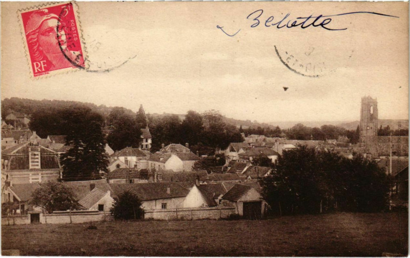 Carte postale ancienne Maule - Vue générale à Maule