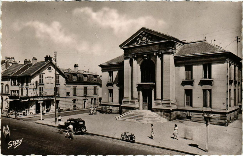 Carte postale ancienne Mantes - Le Palais de Justice
