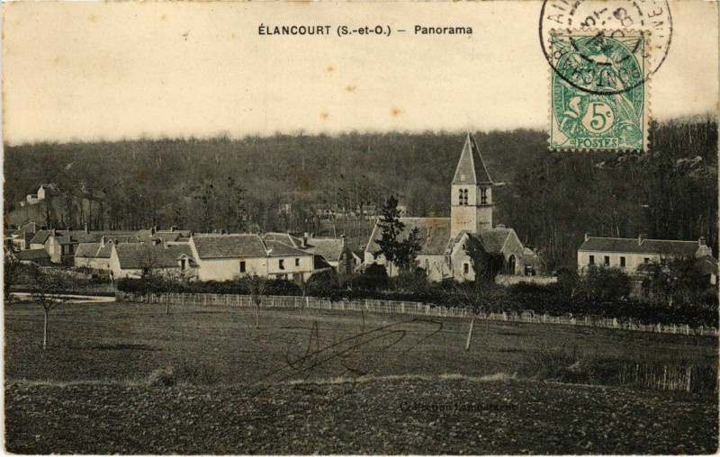 Carte postale ancienne Elancourt - Panorama à Élancourt