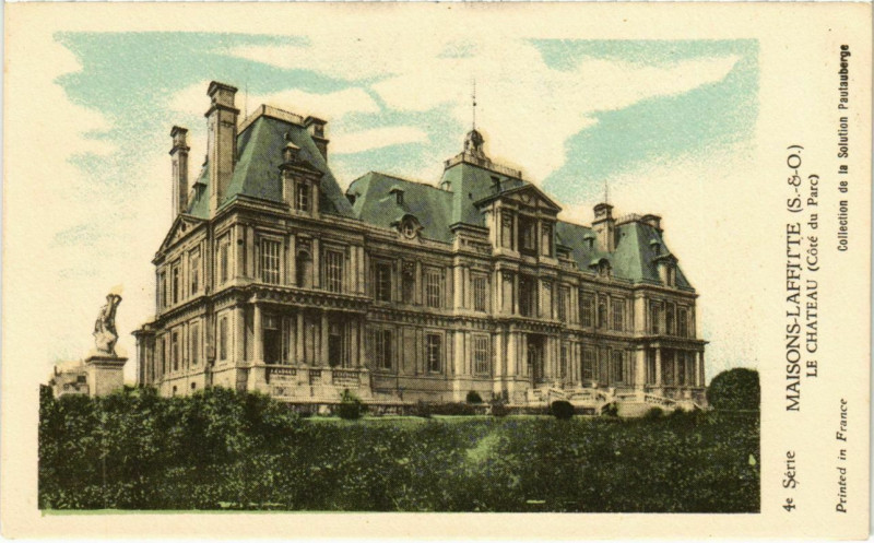 Carte postale ancienne Maisons-Laffitte - La Chateau (Cote du Parc) à Maisons-Laffitte