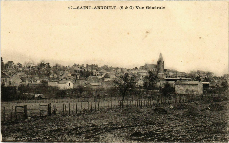 Carte postale ancienne Saint-Arnoult - Vue générale