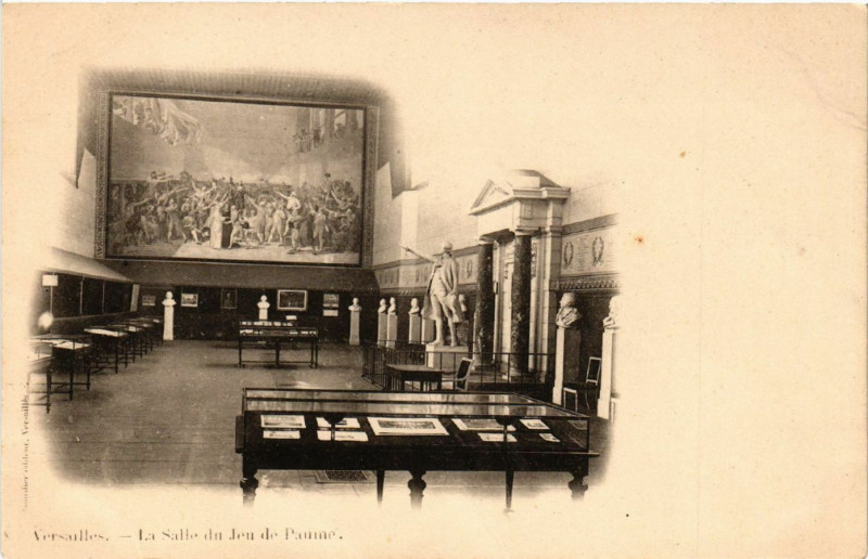 Carte postale ancienne Versailles - La Salle du Jeu de Paume à Versailles