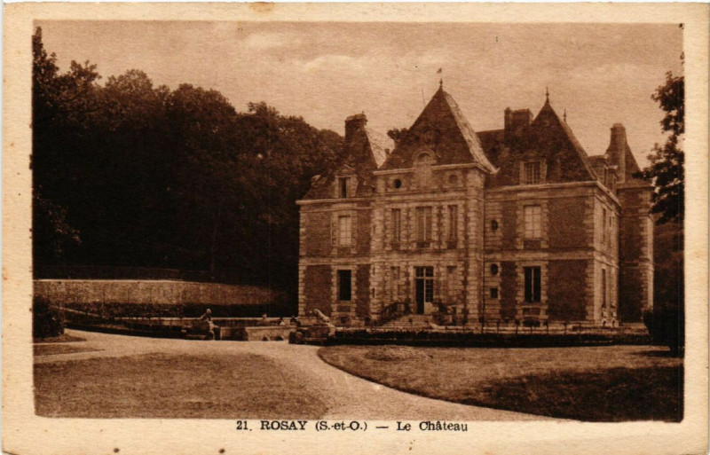 Carte postale ancienne Rosay - Le Chateau à Rosay