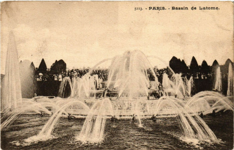 Carte postale ancienne Paris - Bassin de Latome