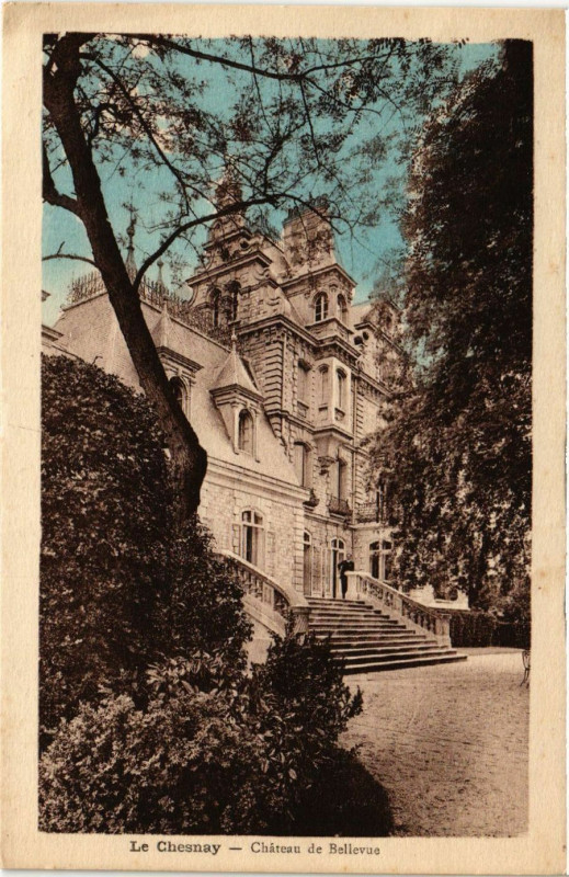 Carte postale ancienne Le Chesnay - Chateau de Bellevue
