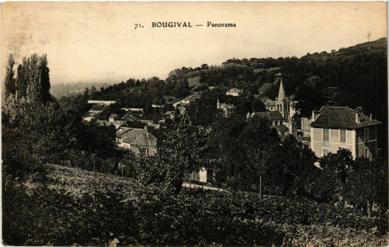 Carte postale ancienne Bougival - Panorama à Bougival