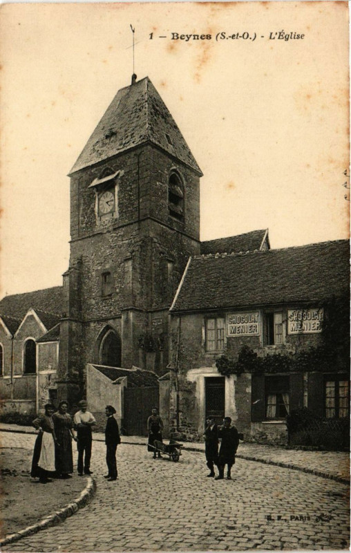 Carte postale ancienne Beynes - L'Eglise à Beynes