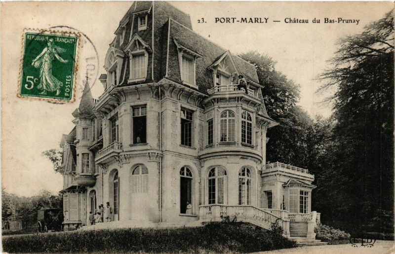 Carte postale ancienne Port-Marly - Chateau du Bas-Prunay
