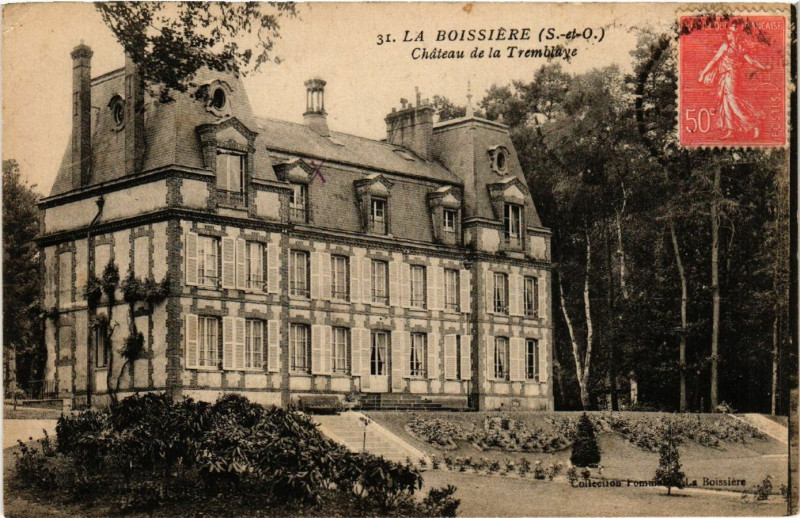 Carte postale ancienne La Boissiere (S et O.) - Chateau de la TREMBLAYe
